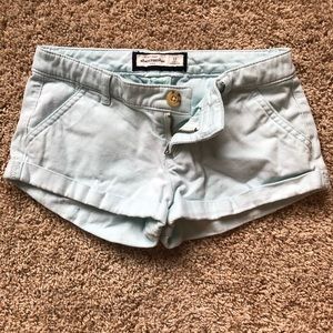 Mint colored Abercrombie Girl shorts